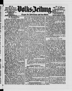 Volks-Zeitung vom 24.01.1866
