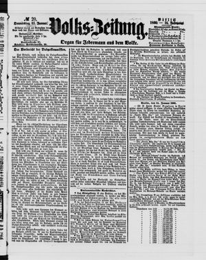 Volks-Zeitung vom 25.01.1866