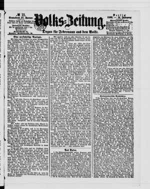 Volks-Zeitung vom 27.01.1866