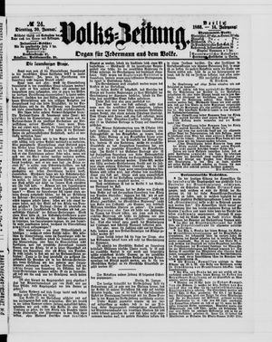 Volks-Zeitung vom 30.01.1866