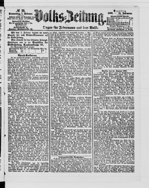 Volks-Zeitung on Feb 1, 1866