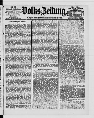 Volks-Zeitung vom 14.02.1866