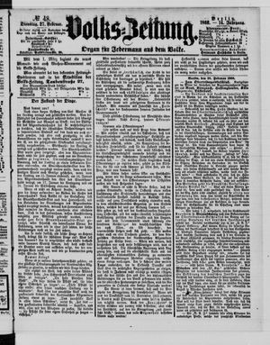Volks-Zeitung vom 27.02.1866