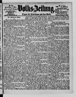 Volks-Zeitung vom 01.03.1866