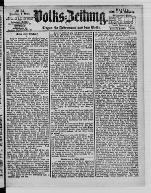 Volks-Zeitung vom 06.03.1866