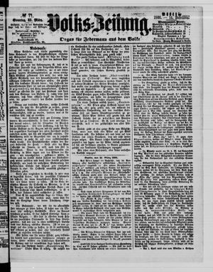 Volks-Zeitung on Mar 25, 1866