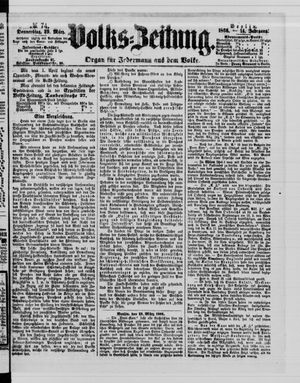 Volks-Zeitung vom 29.03.1866
