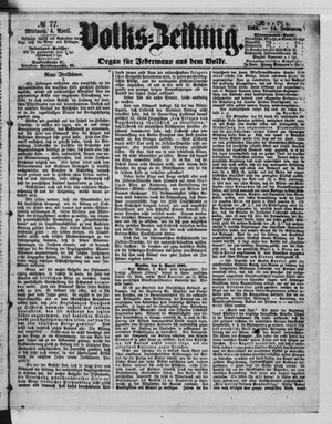 Volks-Zeitung vom 04.04.1866