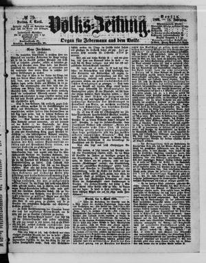 Volks-Zeitung vom 06.04.1866