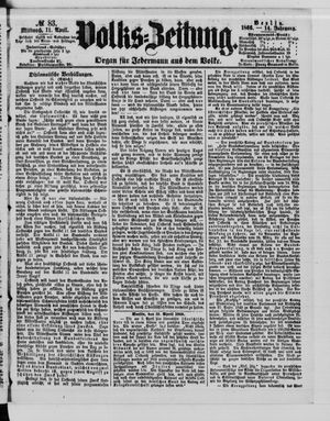 Volks-Zeitung vom 11.04.1866