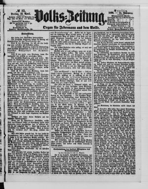 Volks-Zeitung vom 13.04.1866