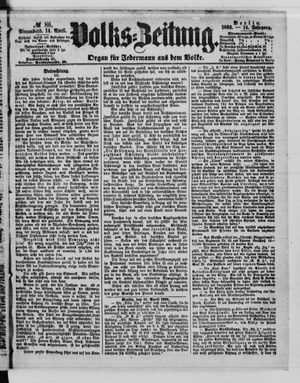 Volks-Zeitung vom 14.04.1866