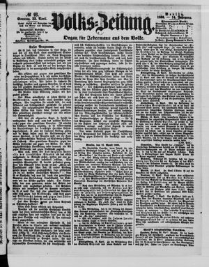 Volks-Zeitung vom 22.04.1866