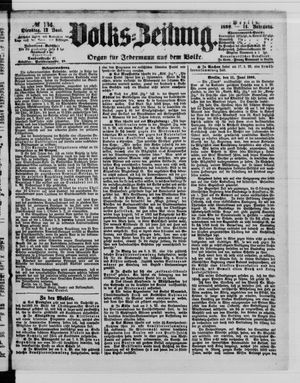 Volks-Zeitung vom 12.06.1866