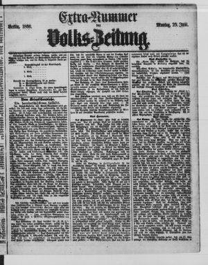 Volks-Zeitung vom 25.06.1866