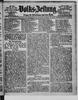 Volks-Zeitung vom 27.06.1866
