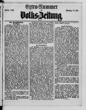 Volks-Zeitung vom 16.07.1866