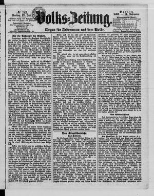 Volks-Zeitung vom 27.07.1866