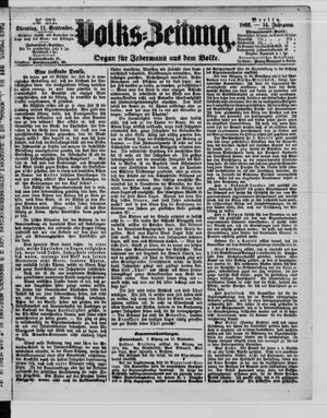 Volks-Zeitung vom 11.09.1866