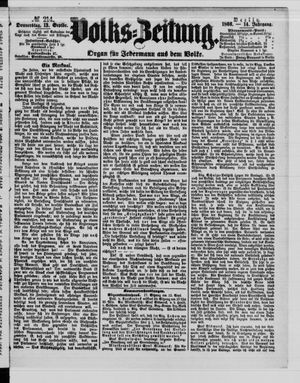 Volks-Zeitung on Sep 13, 1866