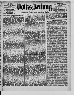 Volks-Zeitung vom 26.09.1866