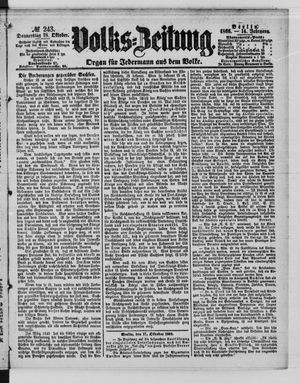Volks-Zeitung on Oct 18, 1866