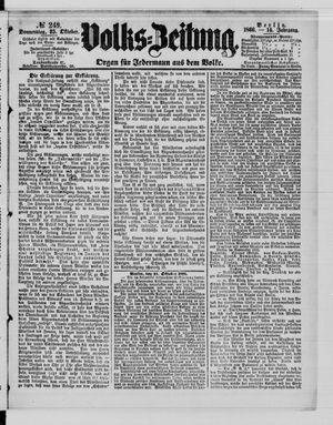 Volks-Zeitung vom 25.10.1866