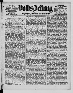Volks-Zeitung vom 13.11.1866