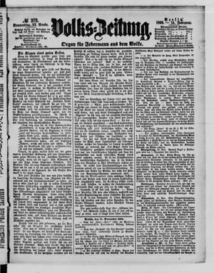 Volks-Zeitung vom 22.11.1866