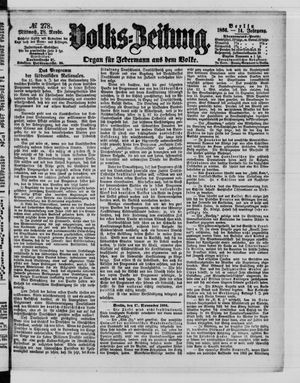 Volks-Zeitung vom 28.11.1866