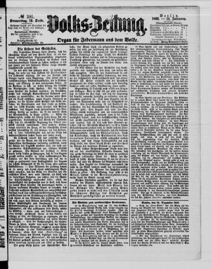 Volks-Zeitung vom 13.12.1866