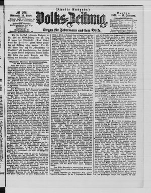 Volks-Zeitung vom 19.12.1866
