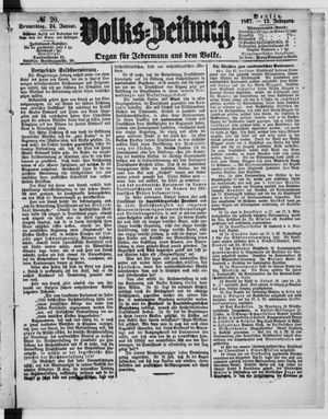 Volks-Zeitung vom 24.01.1867