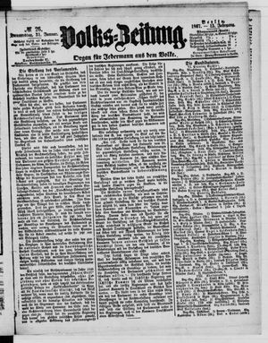 Volks-Zeitung vom 31.01.1867