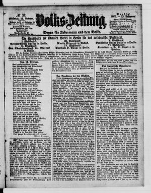 Volks-Zeitung vom 12.02.1867