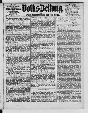 Volks-Zeitung vom 15.02.1867