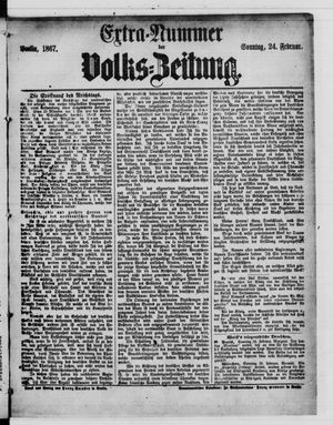 Volks-Zeitung on Feb 24, 1867