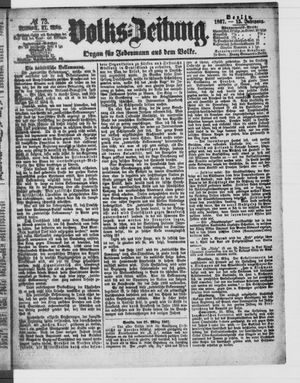 Volks-Zeitung vom 27.03.1867