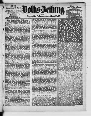 Volks-Zeitung vom 11.04.1867
