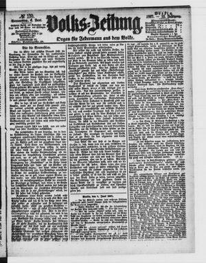 Volks-Zeitung vom 06.06.1867
