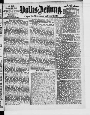 Volks-Zeitung vom 21.06.1867