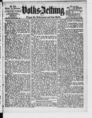 Volks-Zeitung vom 13.09.1867