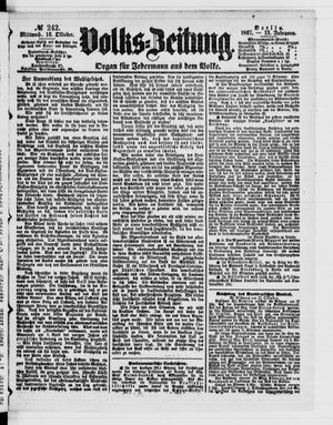 Volks-Zeitung on Oct 16, 1867