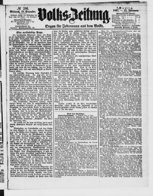 Volks-Zeitung vom 18.12.1867