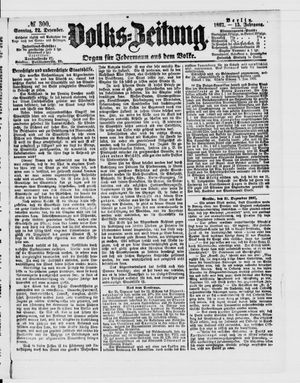 Volks-Zeitung on Dec 22, 1867