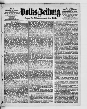 Volks-Zeitung vom 08.01.1868