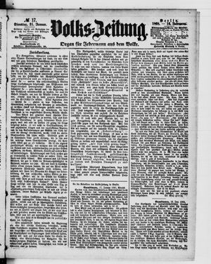 Volks-Zeitung on Jan 21, 1868