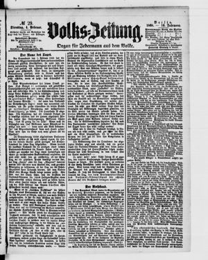 Volks-Zeitung vom 04.02.1868