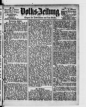 Volks-Zeitung vom 06.02.1868