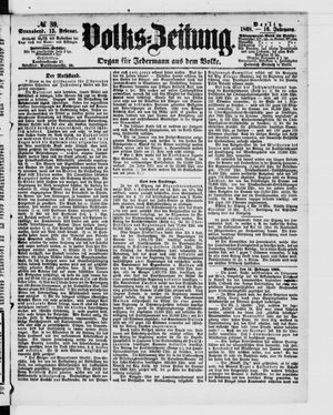 Volks-Zeitung vom 15.02.1868